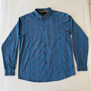 Arc’teryx — Men's Peakline Blue Plaid Button-Up Shirt — Size XL